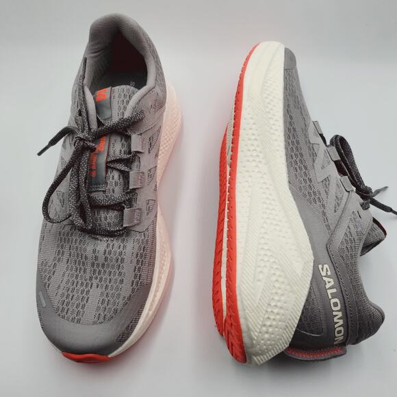 Men Sz 9 Salomon Aero Glide 3 Running Shoes Gray 478106 New